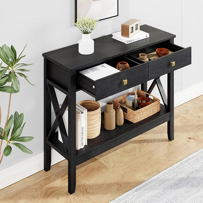 Lomojo Console Table, Sofa Table 13.8" D x 39.37" W x 31.5" HEntryway Table - Image 2