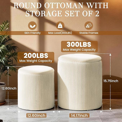 Vanity Stool Set of 2 - Image 2