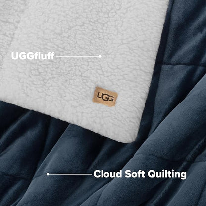 UGG Nita Throw Blanket, Reversible Fleece Blanket, Machine Washable, Soft & Cozy - Image 7