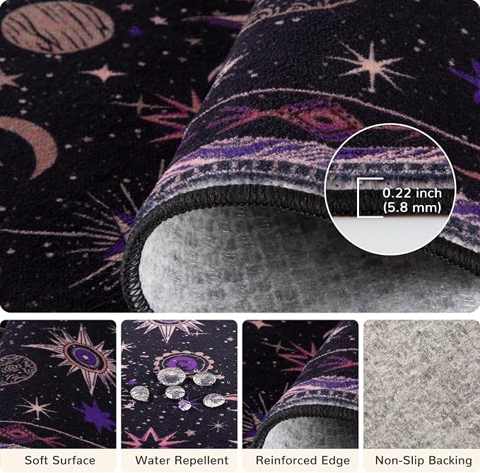 Vacuum-Friendly, 6x9 Washable Area Rug - Image 3