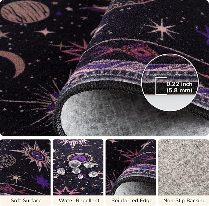 Vacuum-Friendly, 8x10 Washable Area Rug - Image 4