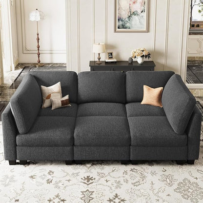 Belffin 86.2" Sectional Sleeper Sofa Bed - Image 3
