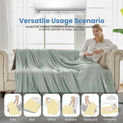 OIGAE Cooling Blanket for Hot Sleepers - Image 7
