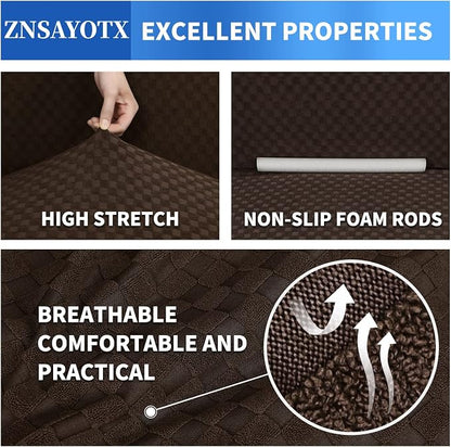 ZNSAYOTX 1 Piece Jacquard Couch Covers - Image 5