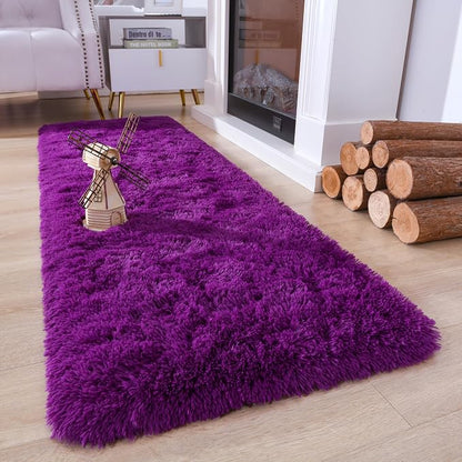 Chicrug Soft Runner Rugs for Bedroom Living Room Plush Fluffy Rug 2x6 | Shag - Image 2