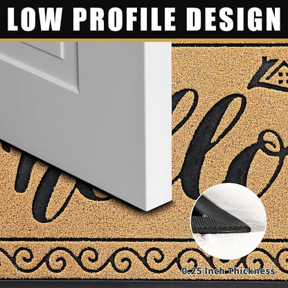 Yimobra Welcome Mats for Front Door 36x24, Heavy Duty Waterproof Outdoor Door - Image 4