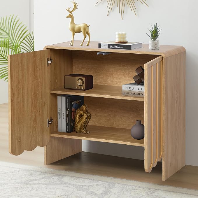 ORRD Sideboard Buffet Cabinet Set of 2, Accent Storage Cabinet - Image 4