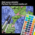 ARTISTRO Black Paint Pens for Rock Painting, Stone, Ceramic, Glass, Wood, Tire, Fabric, Metal, Canvas. Set of 5 Water Based Black Markers for Acrylic Painting Extra Fine Point Tip