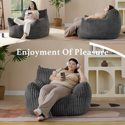 Giant Plush Bean Bag Chair for Adults - Image 5