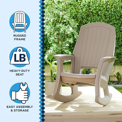 Semco Rockaway Heavy Duty Polyethylene All Weather Outdoor Patio or Deck - Image 5
