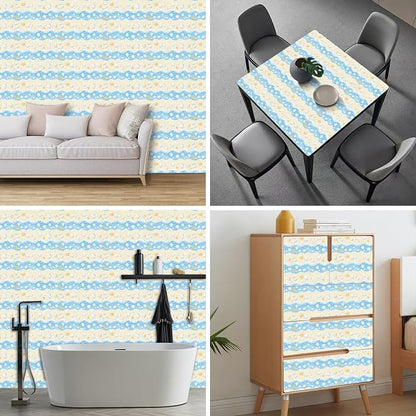 HOMETITUTE Starfish and Seashell Pattern Wallpaper Peel and Stick Self Adhesive - Image 4