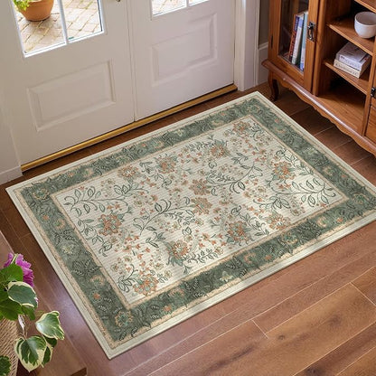GarveeHome Small Sage Green Entryway Rug, 2x3 Washable Front Door Rug Indoor - Image 3