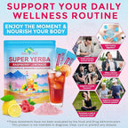 Yerba Mate Instant Tea Powder -Super Yerba Mate 30 Servings with Vitamin D3, Magnesium & Ashwagandha | Energy, Focus & Digestive Health | Low Sugar