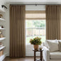 Dutch Cocoa Pinch Pleat Linen Curtains 92 Inches Long 60 Inch Wide 1 Panel | by Twodrapes