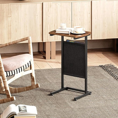 HOOBRO C Shaped End Table, 28.3" Side Table - Image 4