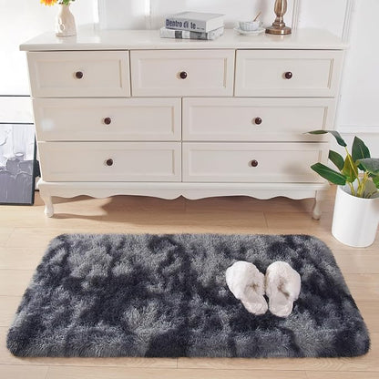 Chicrug Soft Runner Rugs for Bedroom Living Room Plush Fluffy Rug 2x4 | Shag - Image 4