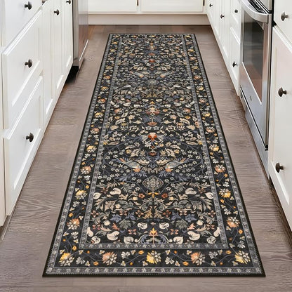 HEBE Hallway Runner Rug 2'x6', Washable Non Slip Kitchen Rug Runner | Soft Boho by HEBE