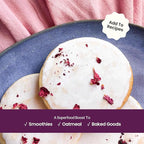 Blume Organic Rose London Fog Earl Grey Tea | Decaf Black Tea, Rose Petal Powder, Vanilla, Tart Cherry, and Bergamot | Plant Based Superfood Latte | Vegan Gluten Free Drink | 25 Servings