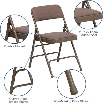 Flash Furniture 2 Pack HERCULES Series Curved Triple Braced & Double Hinged - Image 5
