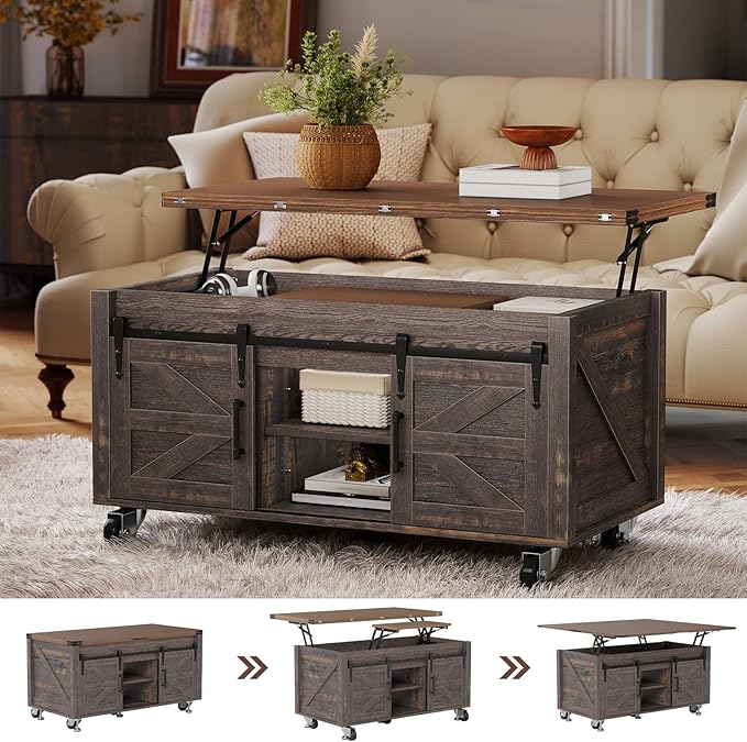 Turosur Lift Top Coffee Table by Turosur