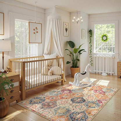 Lahome Moroccan Machine Washable Rugs - Image 4