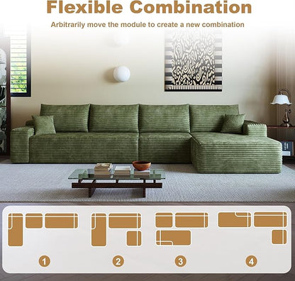 136" Sectional Couches for Living Room Cloud Couch Sofa - Image 5