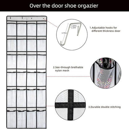 SAVERHO Hanging Shoe Organizer, Over The Door Shoe Organizer - Image 3
