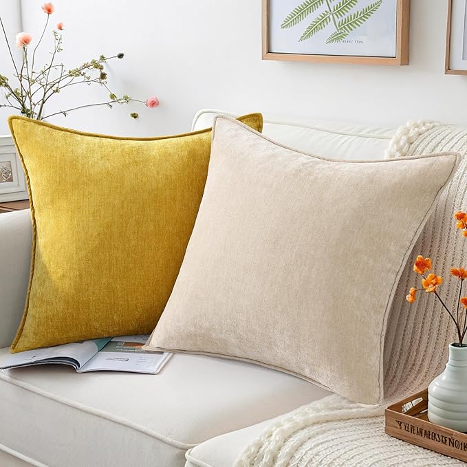 decorUhome Summer Couch Throw Pillow Covers 18x18 Set of 2, Decorative Soft - Image 5