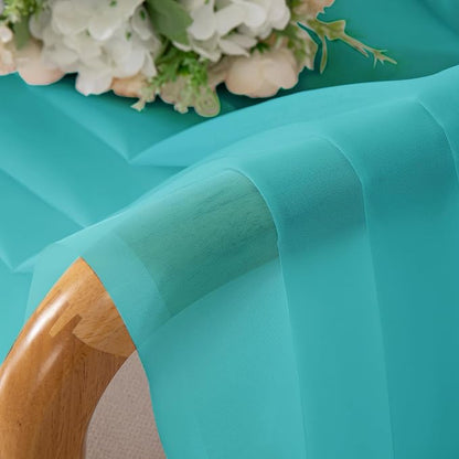 Chyhomenyc Turquoise Sheer Valances - Image 7
