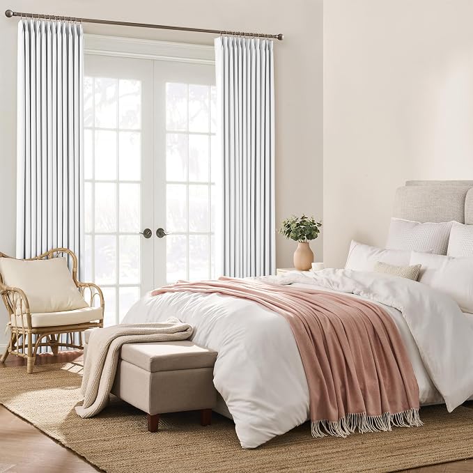 Pleated White Curtains 72 Inches Long - Image 4