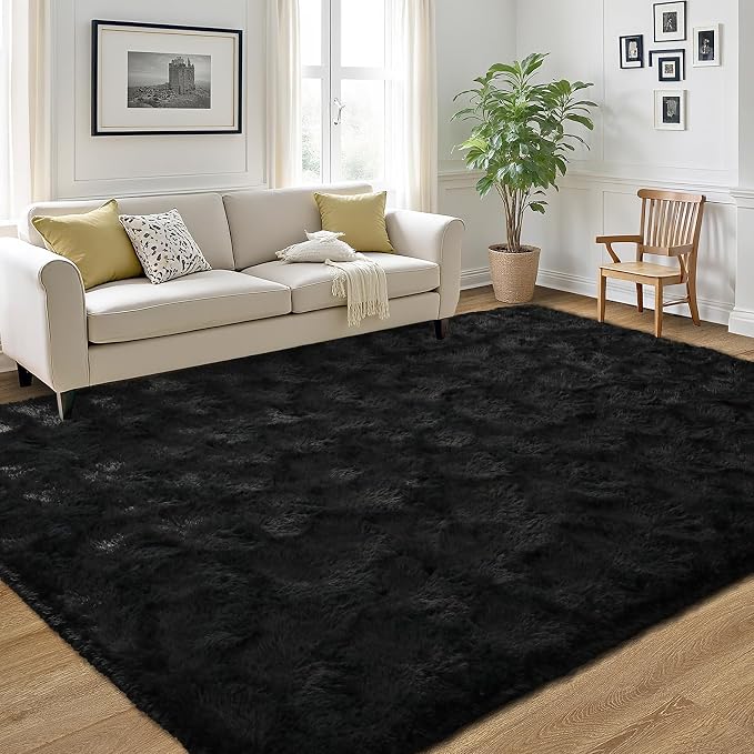 LOCHAS 8x10 Area Rugs Fluffy Living Room Carpets - Image 4