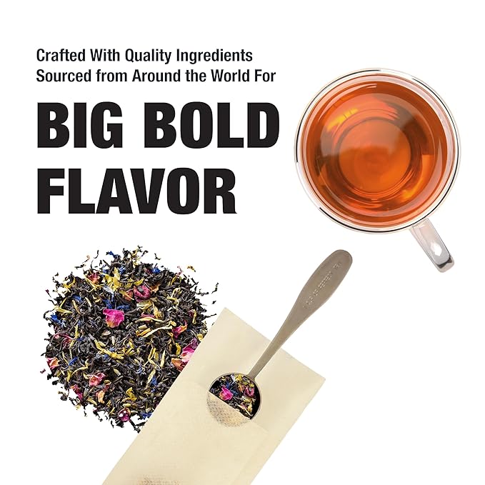 Tiesta Tea - Victorian Earl Grey, Loose Leaf, Floral Earl Grey Black Tea, Premium High Caffeinated Black Drink, Make Hot or Iced, Brews Up to 50 Cups, 4oz Refillable Tin