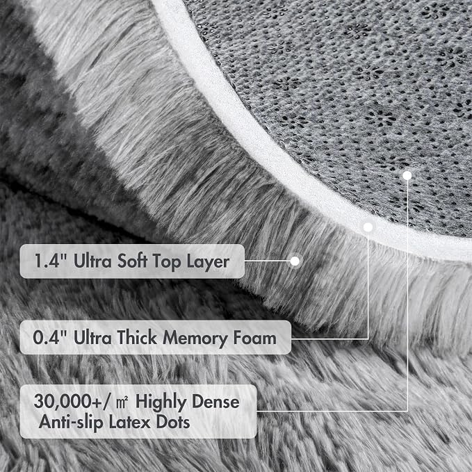 5x8 Ft Large Shag Rugs for Living Room, Tie Dyed Ultra Soft Fluffy Furry Area - Image 8