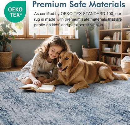 8x10 Ft Large Area Rugs for Living Room, Soft Non-Slip Washable Rugs Modern - Image 5