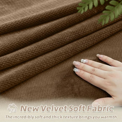 Arfntevss Sectional Recliner Couch Covers Velvet Washable Corner Sectional Sofa - Image 4