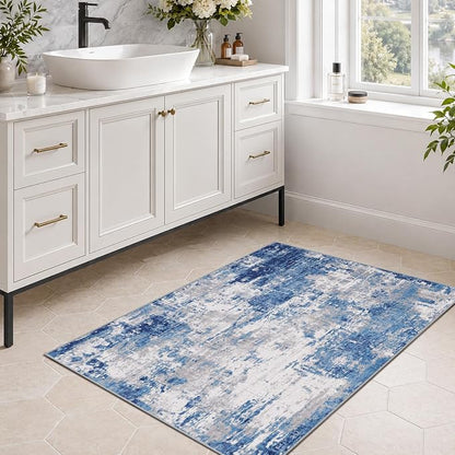 RELEANY Washable 3'x5' Abstract Area Rug - Image 9