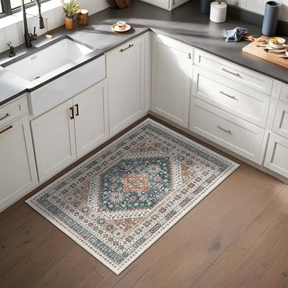 2x3 Entryway Rug Vintage Washable Rug Runner - Image 4