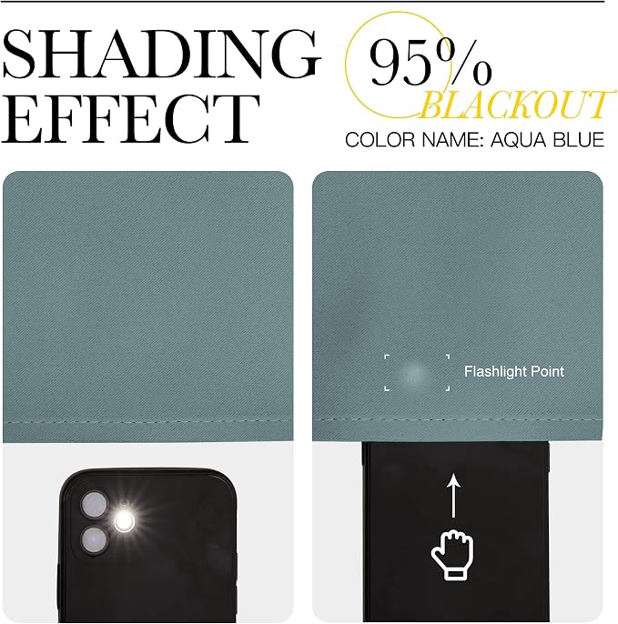 NICETOWN RV Blackout Curtains for Camper Windows, Short Blackout Curtains & - Image 4