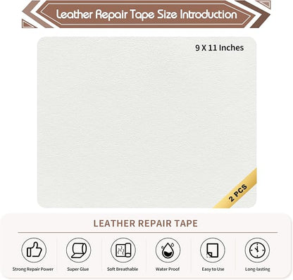 KING MOUNTAIN Leather Repair Patch, 2 Packs 9 x 11 Inches self Adhesive Leather - Image 4