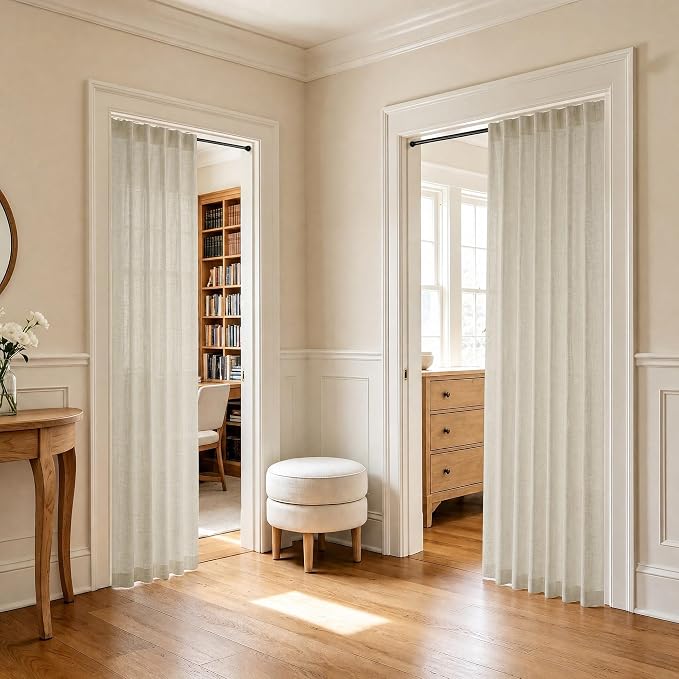 Pitalk Beige Curtains 78 Inches Long - Image 2