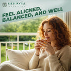 Elephantal Wellness Premium Menopause Herbal Tea | Hormonal Balance & Hot Flash Support with Chaste Berry, Red Clover, Black Cohosh & Valerian | Handmade, Caffeine-Free, Non-GMO Loose Leaf Blend | 2oz, 20 Servings