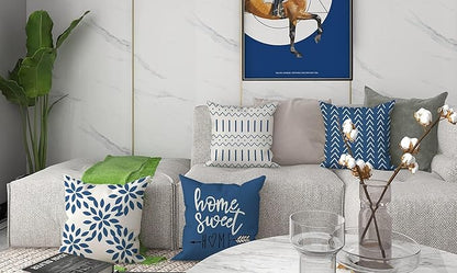 YCOLL Pillow Covers 18x18 Set of 4, Modern Sofa Throw Pillow Cover, Decorative - Image 3