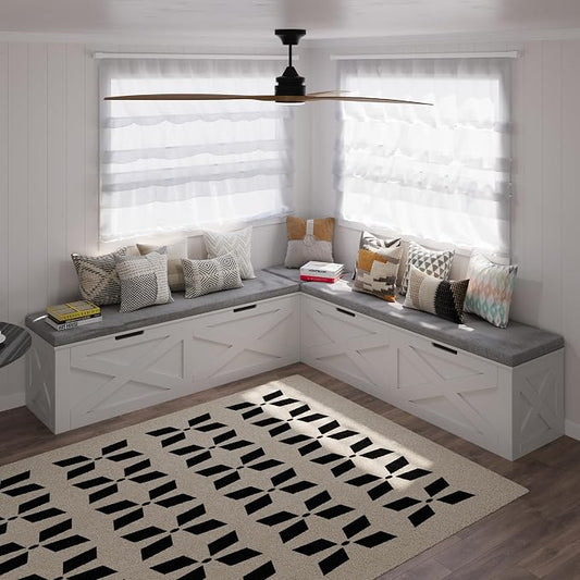 Bobve L-Shape Storage Bench by Bobve