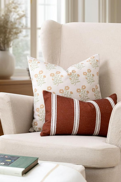 Crumbs Home Modern Farmhouse California Casual Indoor Outdoor Throw Pillow Cover - Image 2