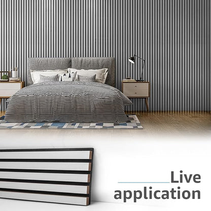 Art3d 107" x 8" Wall Panel 3D Fluted - Image 3