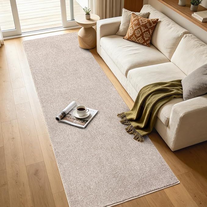 2x6 Oatmeal/White Runner Rug Washable Non-Slip - Image 7