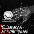 Schwer 2 Pairs FreezeGuard Winter Work Gloves, ANSI A2 Cut Resistant Freezer Gloves for Outdoor Cold Weather Keep Hands Warm, Waterproof Gloves for Shoveling Snow, Ice Fishing, M