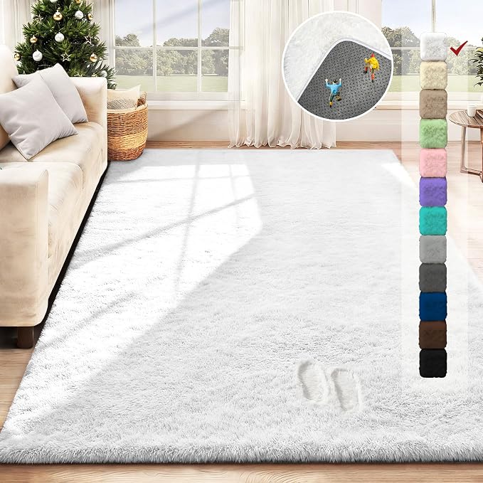5x7 Area Rug for Living Room: Fluffy Shag Soft Washable Rugs Fuzzy Plush Indoor - Image 2