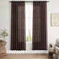 Coffee Brown Curtains 72 inch Length by Nanspring