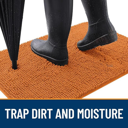 OLANLY Dog Door Mat for Muddy Paws 50x30, Super Absorbent Chenille Mud Mat | - Image 2